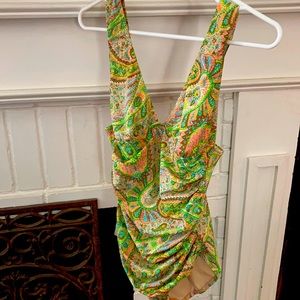 JCrew Paisley One-Piece Bathing Suit